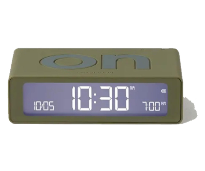 Radio i budzik LEXON Flip Mini Khaki LR158K9